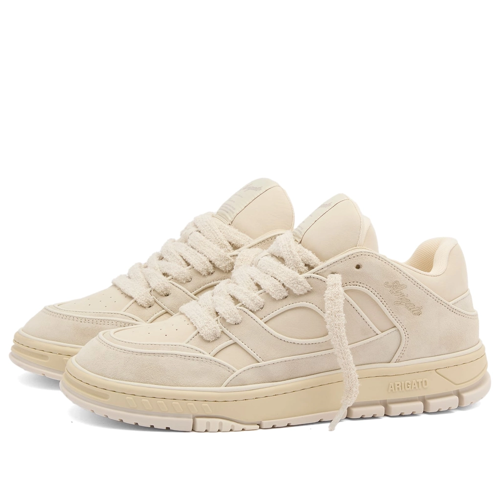 Axel Arigato Men's Area Lo Piping Sneaker Light Beige/Off White
